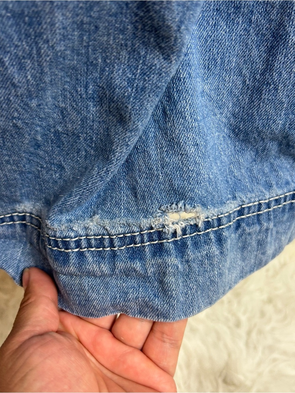 A. LAB Y2K Wide Leg Baggy Jeans | Rave Skater Grunge Denim 42 - Picture 9 of 12
